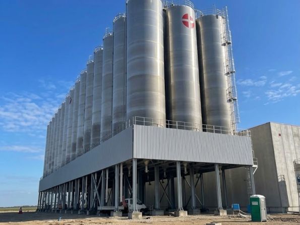 struttura silos mantova carpenteria ottone