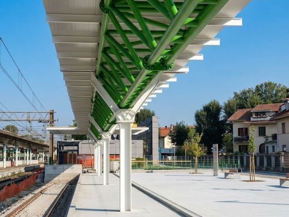 pensilina ferroviarie nord carpenteria ottone