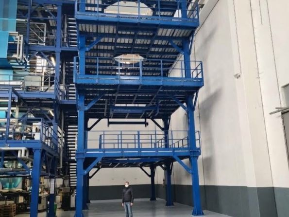 torre per lavorazioni plastiche carpenteria ottone